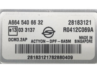 Блок управления двигателя A6645406632, CENTRALITAMOTORUCE SsangYong Actyon sports I