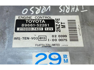Řídící jednotka 2110007431, 8966152281 Toyota Yaris Verso 2000