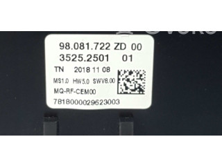 Блок управления климат-контролем 98081722ZD, 3525250101   Peugeot Partner III