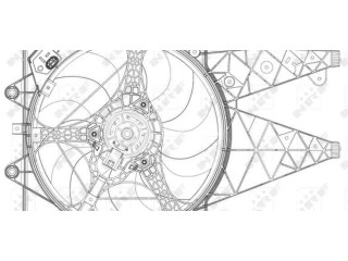 Вентилятор радиатора 51813582 Alfa Romeo Mito 0.9