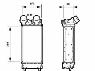 Интеркулер 9648551880, 876923JF Citroen C4 I 1.6