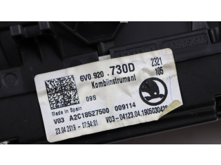 Панель приборов 6V0920730D, A2C18527500 Skoda Fabia Mk3 (NJ)