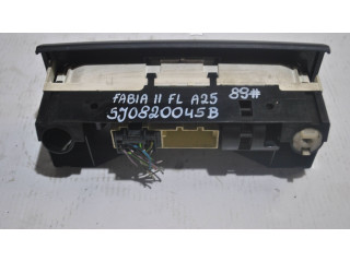 Блок управления климат-контролем 5J0820045B, 901516030001 Skoda Fabia Mk2 (5J)