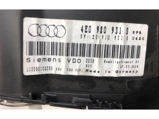 Přístrojová deska Audi A8 S8 D3 4E 2003 4E0920931S