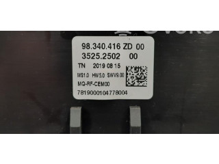 Блок управления климат-контролем 98340416ZD Citroen Berlingo