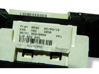 Блок управления климат-контролем 5J0820045 Skoda Fabia Mk2 (5J)