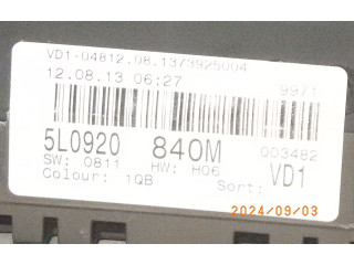 Спидометр (приборный щиток) 5L0920840M Skoda Yeti (5L)