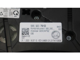 Панель приборов 565920751D, 565260   Skoda Karoq       