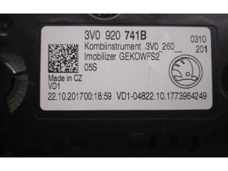 Панель приборов 3V0920741B, A2C53427456   Skoda Superb B8 (3V)       