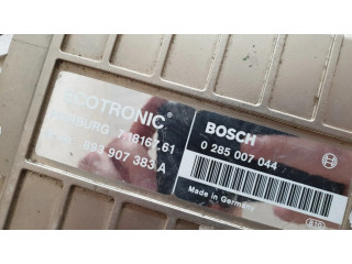 Блок управления двигателя 893907383A, 0285007044   Audi 80 90 B3