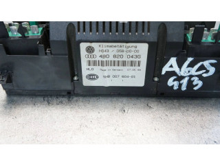 Блок управления климат-контролем 4B0820043G, 5HB007604-01 Audi A6 S6 C5 4B