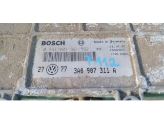 Блок управления двигателем Блок управления 0261203591, 3A0907311A Volkswagen Golf III
