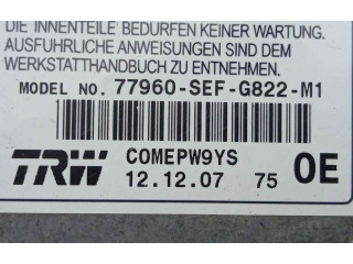 Блок подушек безопасности 77960SEFG822M1   Honda Accord