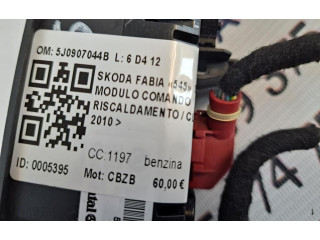 Блок управления климат-контролем 5J0907044B, 5J0907044B Skoda Fabia Mk2 (5J)
