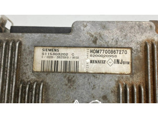 Блок управления двигателя 7700867270, S115303202C   Renault Clio I