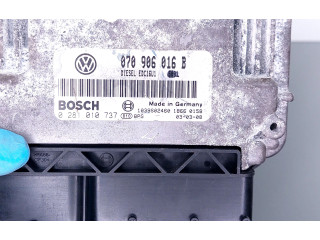 Блок управления двигателем Блок управления 0281010737, 070906016B   Volkswagen Phaeton