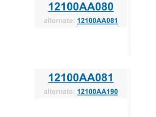 Ojnice 12100AA080, 12100AA190 Subaru Forester SF