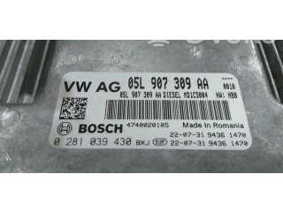 Блок управления двигателя 05L907309AA, 0281039430 Volkswagen Caddy
