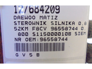 Блок управления двигателем Блок управления 96558744, 96558744   Chevrolet Matiz