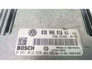 Řídící jednotka 038906016AJ, 0281012538 Volkswagen Transporter - Caravelle T5 2012
