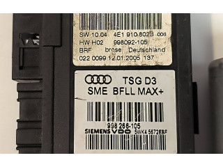 Передний двигатель механизма для подъема окон 4E1959802B, 998266105 Audi A8 S8 D3 4E