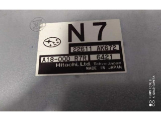 Блок управления двигателем ECU 22611AK672, 22611AK672 Subaru Forester SG