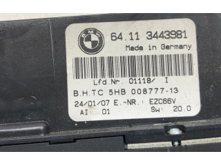 Блок управления климат-контролем 64113443981, 3443981   BMW X3 E83