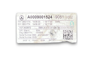 Блок комфорта NR75, A0009001524   Mercedes-Benz GLB x247   