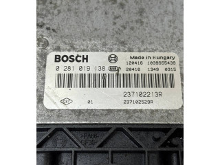 Блок управления двигателя 0281019138, 237102529R Dacia Dokker