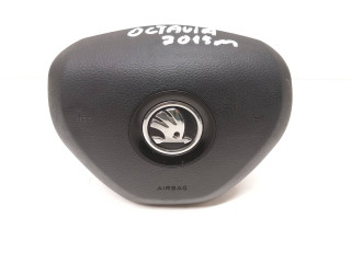 Подушка безопасности водителя 5E0880201B, 3003077902A Skoda Octavia Mk3 (5E)