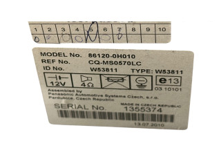 Поршень Радио/ проигрыватель CD/DVD / навигация  861200H010, W53811  Peugeot 107  