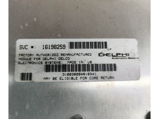 Řídící jednotka 16198259 Chevrolet Corvette 1985