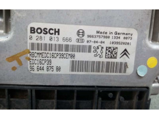 Блок управления двигателя 0281013666, 9664487580   Citroen C-Crosser