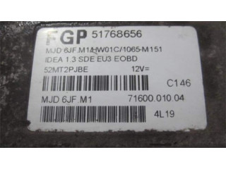 Блок управления двигателя 51768656 Fiat Idea