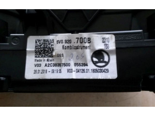 Спидометр (приборный щиток) 6V0920700B, 6V0920700B   Skoda Fabia Mk3 (NJ)   