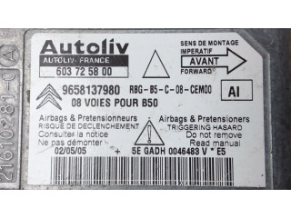 Блок подушек безопасности 603725800, 9658137980   Citroen C4 I