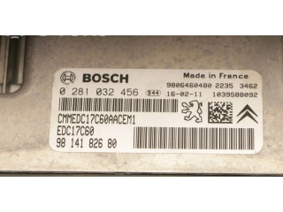 Блок управления двигателя 0281032456, 9814182680   Peugeot 2008 I