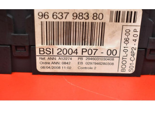   Pojistková skříňka 9663798380, 9663798380   Alpine C2 2008