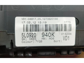 Панель приборов 5L0920940K, 1273920166   Skoda Yeti (5L)       