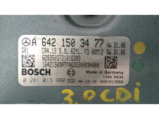 Блок управления двигателя A6421503477, 0281013980   Mercedes-Benz R W251
