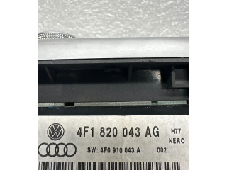 Блок управления климат-контролем 4F1820043AG, 4F0910043A Audi A6 S6 C6 4F