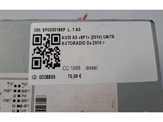Турбина Радио/ проигрыватель CD/DVD / навигация Audi A3 S3 8P  8P0035186P, 8P0035186P         