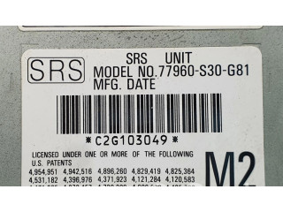 Блок подушек безопасности 77960-S30-G81 Honda Prelude