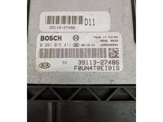Блок управления двигателя 0281015411, BOSCH   KIA Carens II