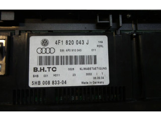 Блок управления климат-контролем 4F1820043J, 4F1820043J Audi A6 S6 C6 4F