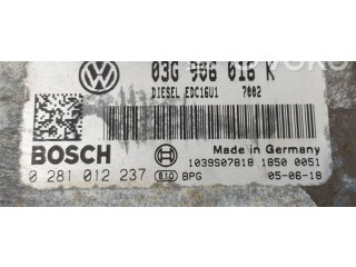 Блок управления двигателя 0281012237 Skoda Octavia Mk2 (1Z)