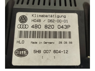 Блок управления климат-контролем 4B0820043P, 5HB00760412   Audi A6 S6 C5 4B