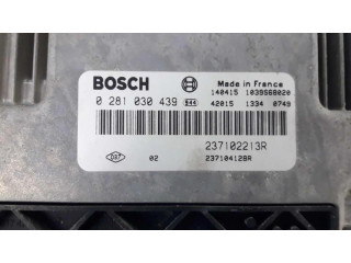 Блок управления двигателя 237102213R, 0281030439 Dacia Dokker