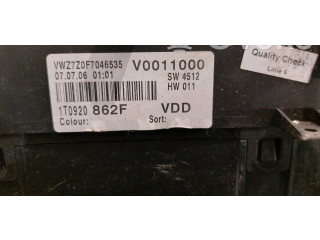 Панель приборов 1T0920862F, V0011000 Volkswagen Touran I