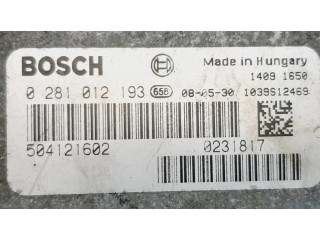 Блок управления двигателя 0281012193, 504121602   Iveco Daily 35 - 40.10